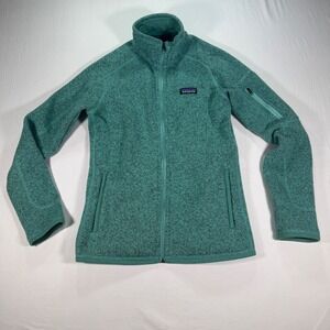 Patagonia Better Sweater Full Zip Jacket Teal Green Heathered Womens Small S